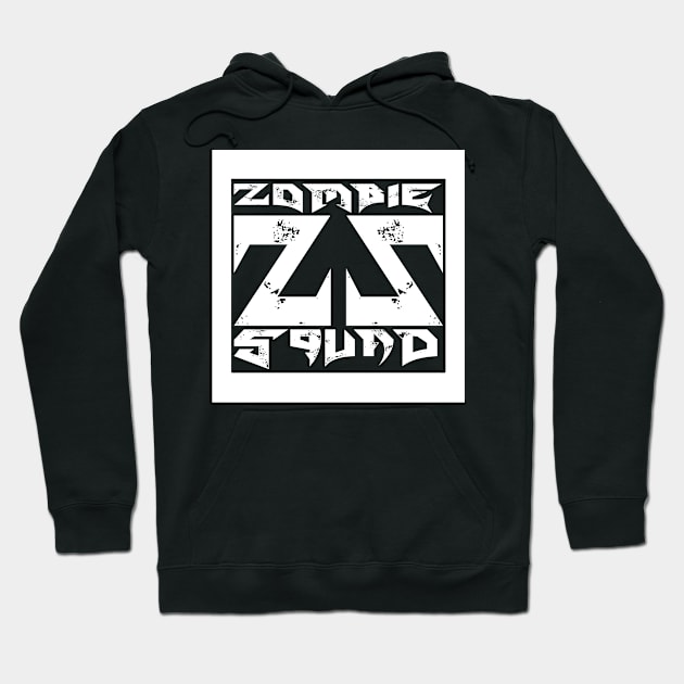 Zombie Squad ZS Blade (White) Hoodie by Zombie Squad Clothing